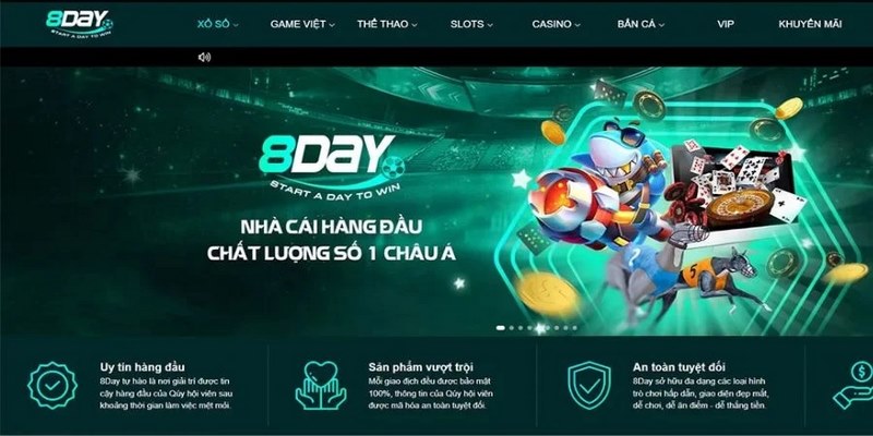 Các bước đăng nhập 8DAY